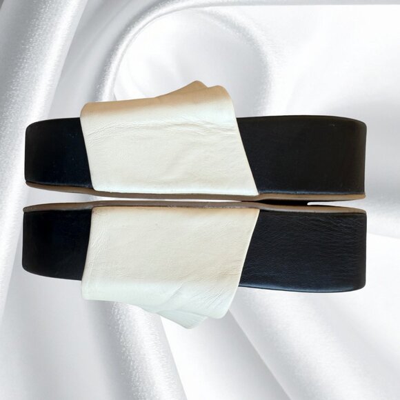 BEEK Albatross Cream Leather Platform Sandals Worn Once Like New Size 8 - Picture 17 of 17